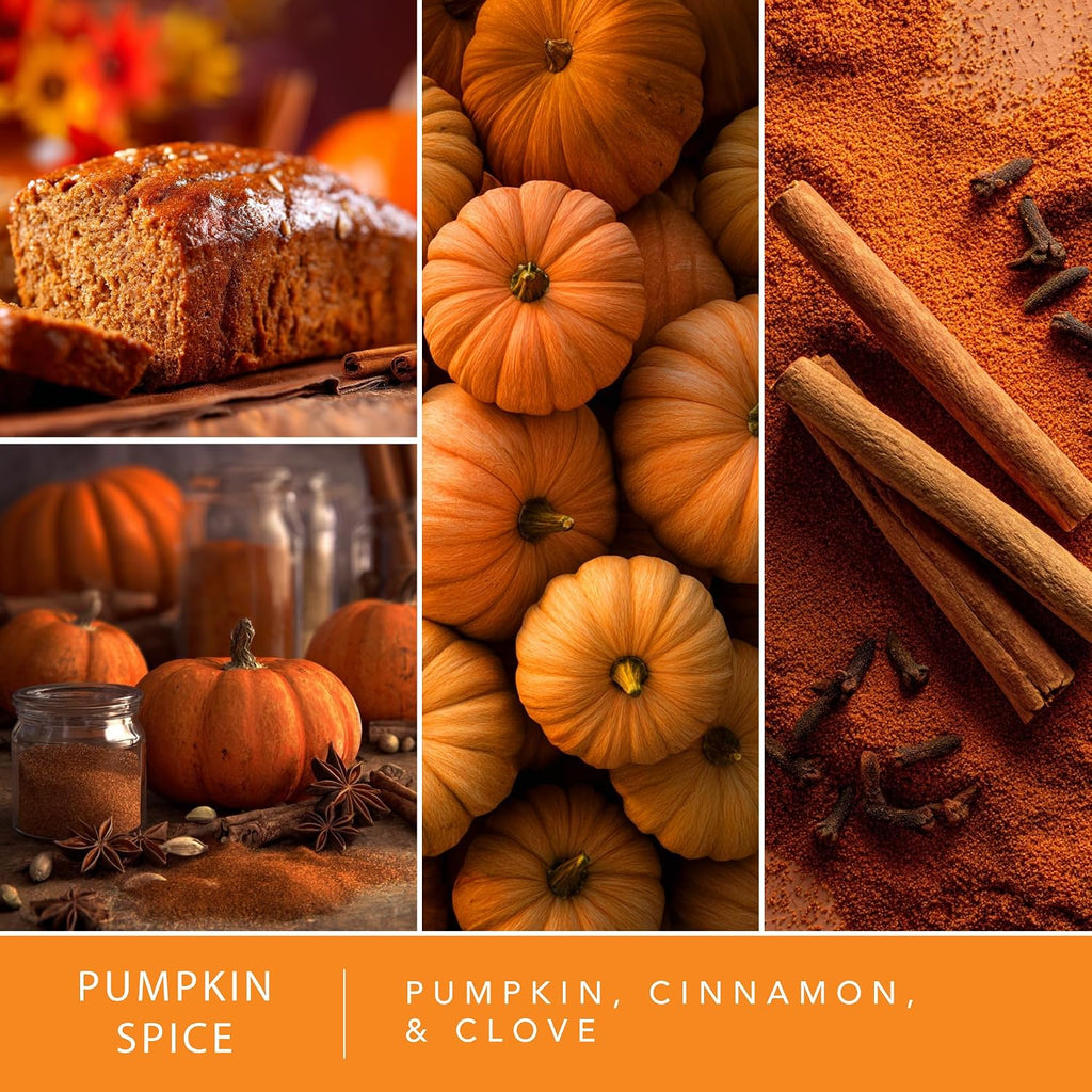 Scentsationals Fall Wax Melts Pumpkin Party 4pk – Long Lasting, Strong Scent Melts for Warmers, Includes Pumpkin Spice with Apple Muffins, Marshmallow, and Caramel, 10oz (24 Cubes)