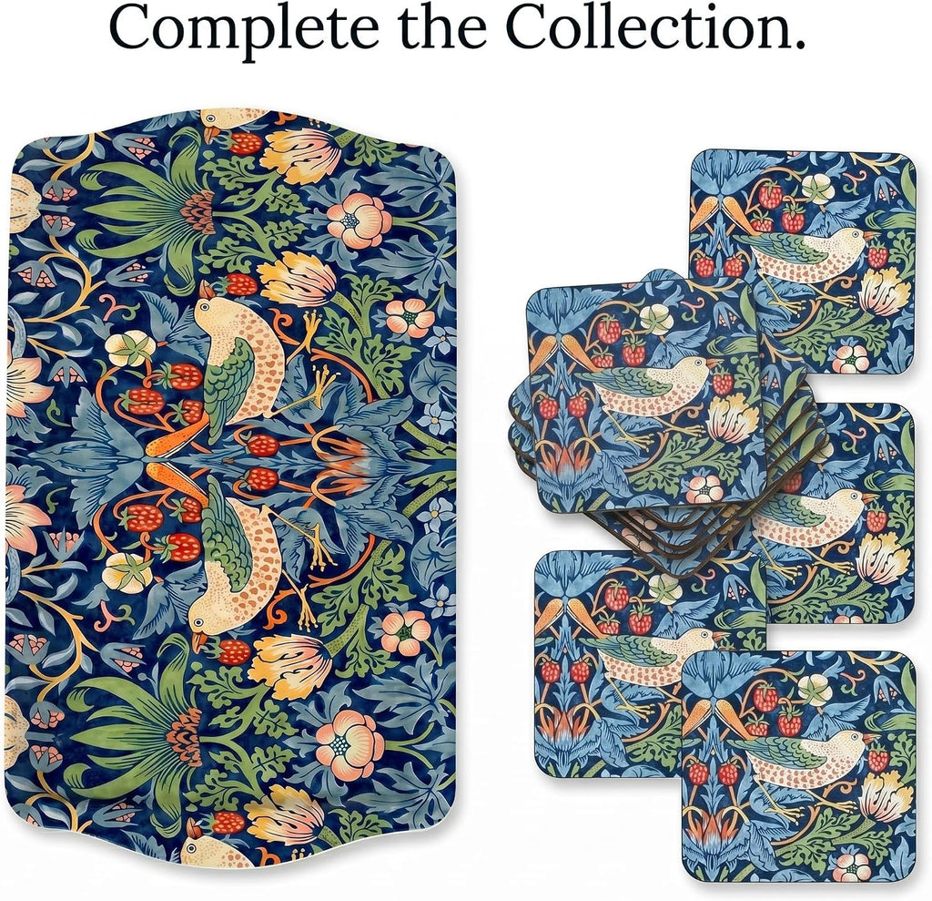 Pimpernel Morris & Co Strawberry Thief Blue Sandwich Tray