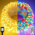 210FT 640 LED Christmas Tree Lights, Bright Warm White to Multicolor Outdoor Christmas String Lights for House, Fairy Lights with 11 Modes, Waterproof & Durable Indoor Outdoor Decor