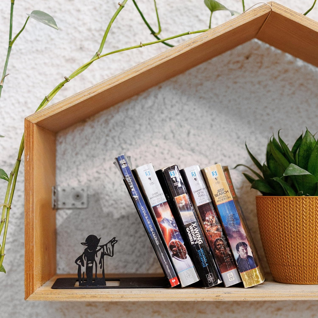 Renovatio Black Metal Bookend – Unique Decor for Home & Office – Master