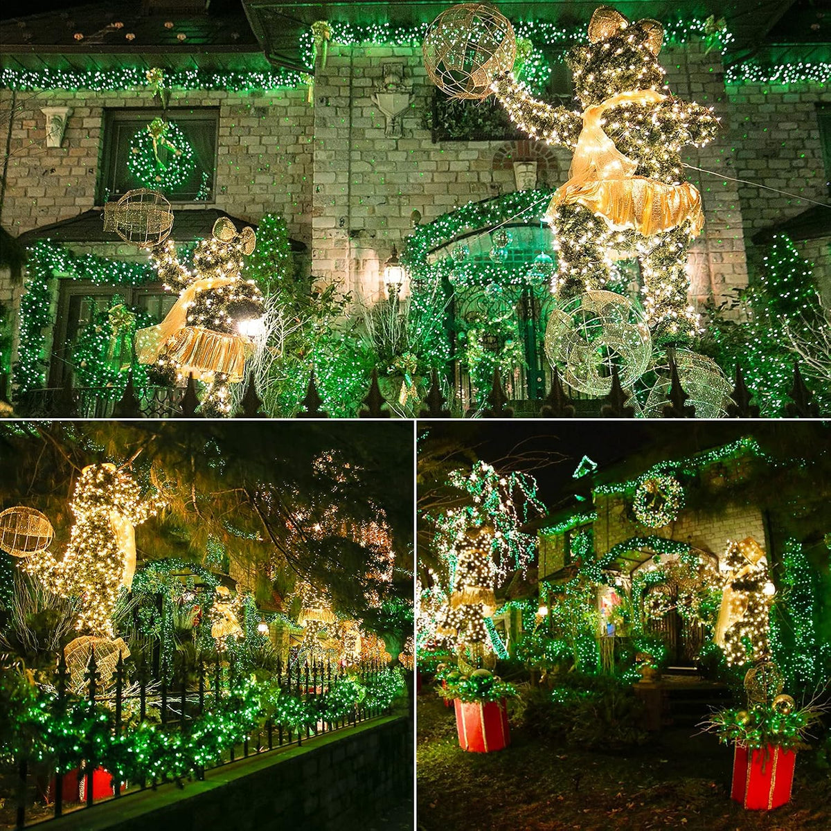 Brizled 5MM Green Gentle Twinkle Christmas Tree Lights, 100 LED Connectable