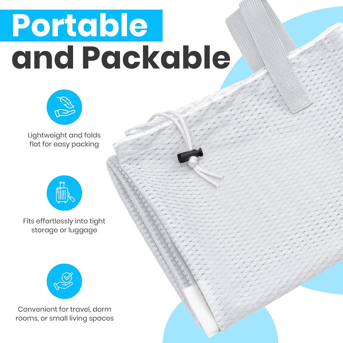 Mesh Laundry Bags 24 x 36 In, 2-Pack - Handy Laundry Heavy Duty Net Bag