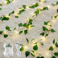 woohaha Pothos Leaf Vine with Fairy Lights Battery Operated