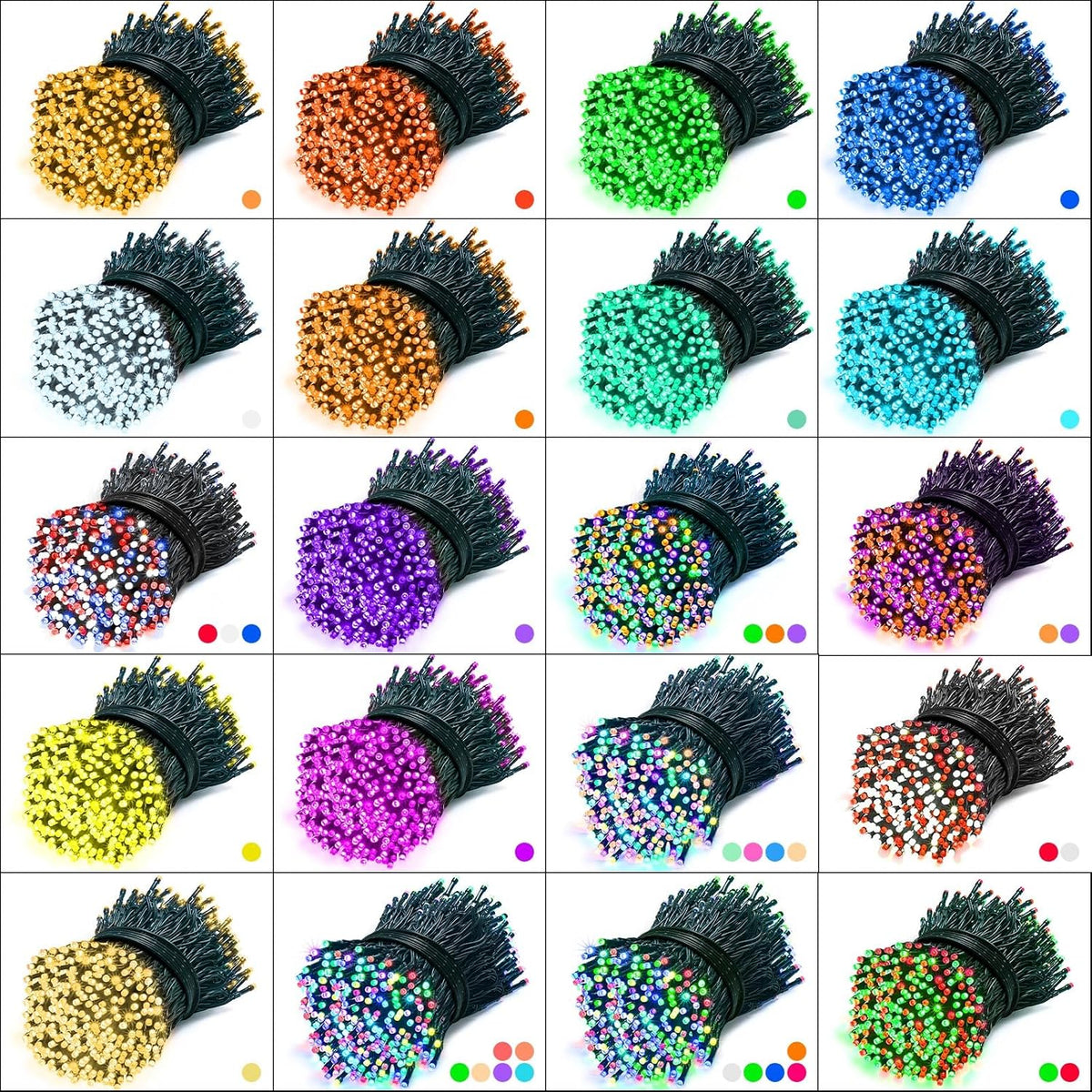 Color Changing Christmas Lights, 35 Colors 33FT 100LED String Lights
