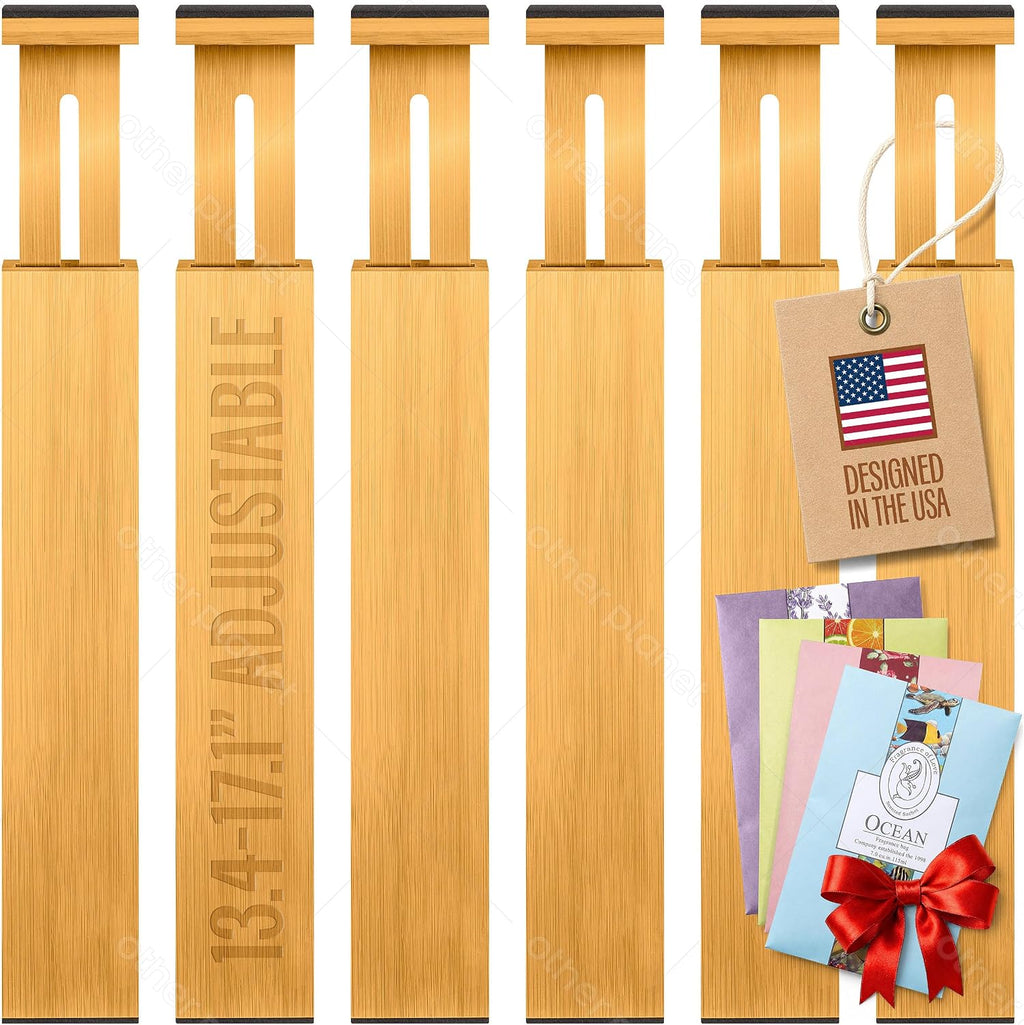 Bamboo Drawer divider for clothes - 6