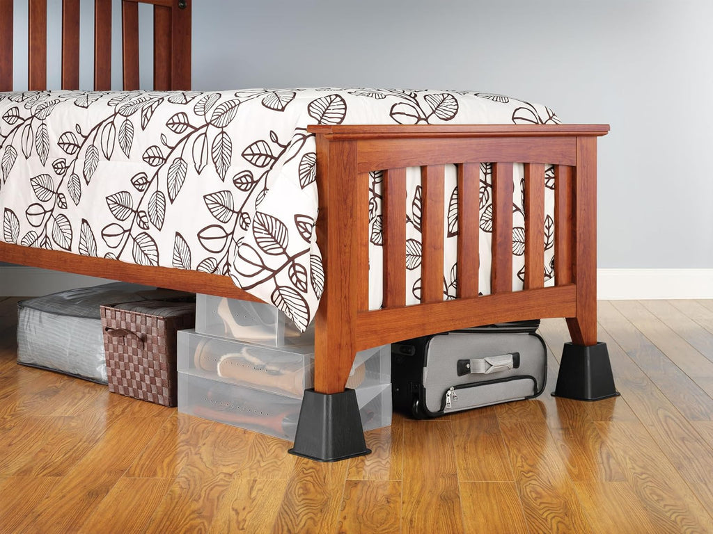 Whitmor Bed Risers - Black (Set of 4)