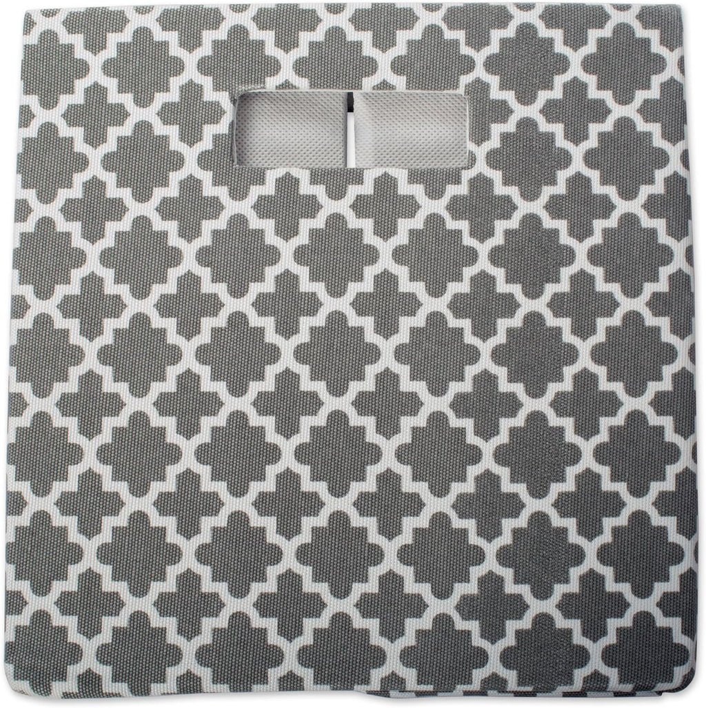 DII Hard Sided Collapsible Fabric Storage Container for Nursery, Offices, & Home Organization, (11x11x11) - Lattice Gray