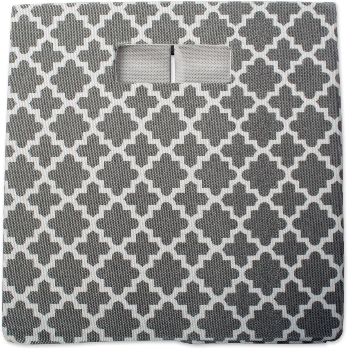 DII Hard Sided Collapsible Fabric Storage Container for Nursery, Offices, & Home Organization, (11x11x11) - Lattice Gray
