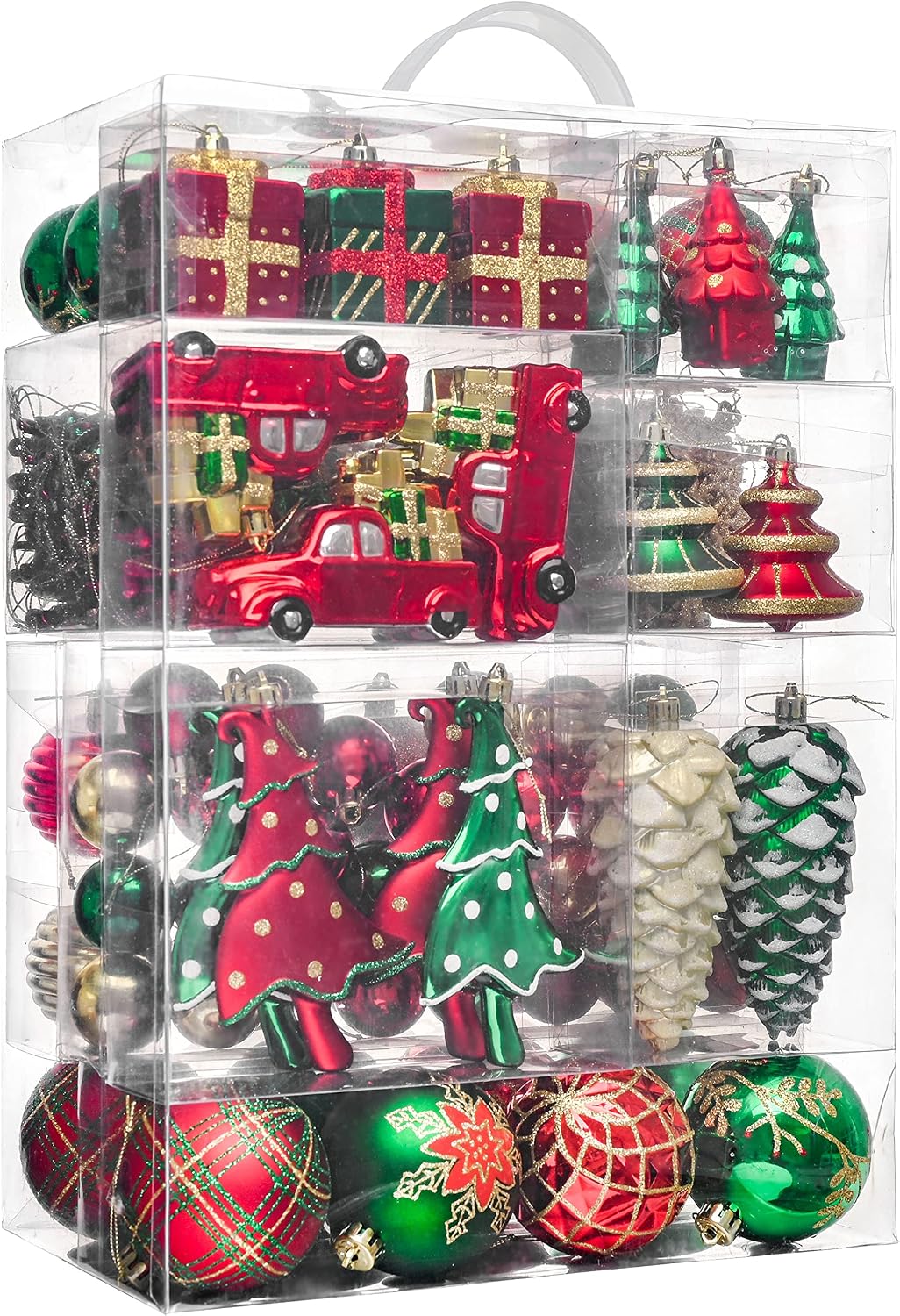 Valery Madelyn 155ct Christmas Tree Decorations Ball Ornaments Set