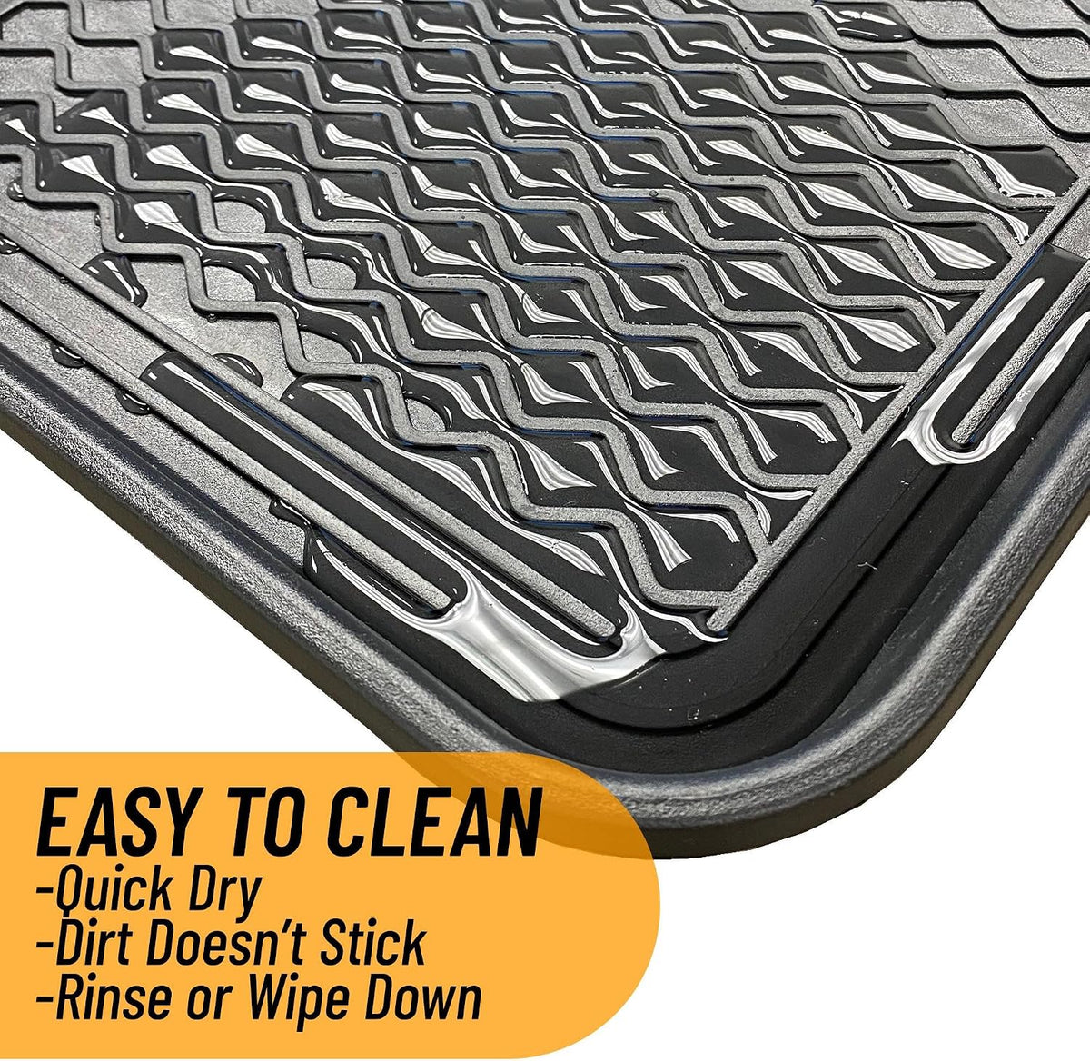 Ottomanson Multipurpose All Season Boot Tray Mat, Reusable Pee Pad For Dogs, 15" x 30"