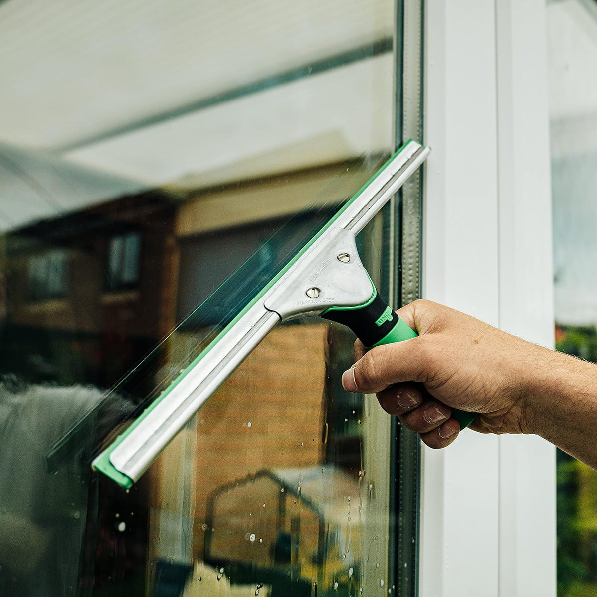UNGER Power Rubber Squeegee Blade, Green, 14"/35cm, 10-Pack, RR35G