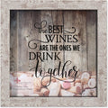Lawrence Frames Birch 10x10 Weathered Shadow Box Wine Cork Holder