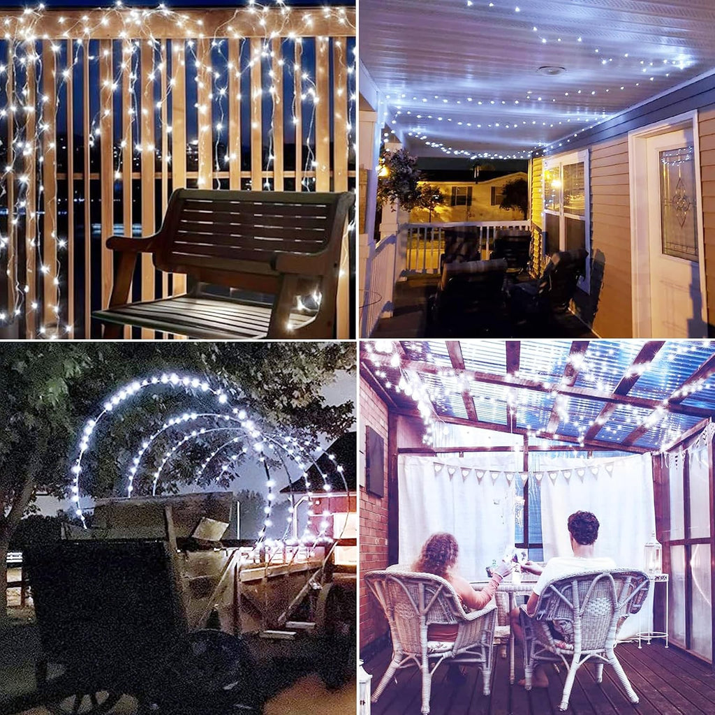 Joomer Fairy String Lights 33FT 100LED Plug in Fairy Lights Indoor, White