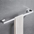 JunSun Square Towel Bar 24-Inch Stainless Steel Towel Holder Bathroom Accessories Square Bathroom Bars Towel Rack Bathroom Hardware Wall Mounted Stainless Steel Polished Chrome