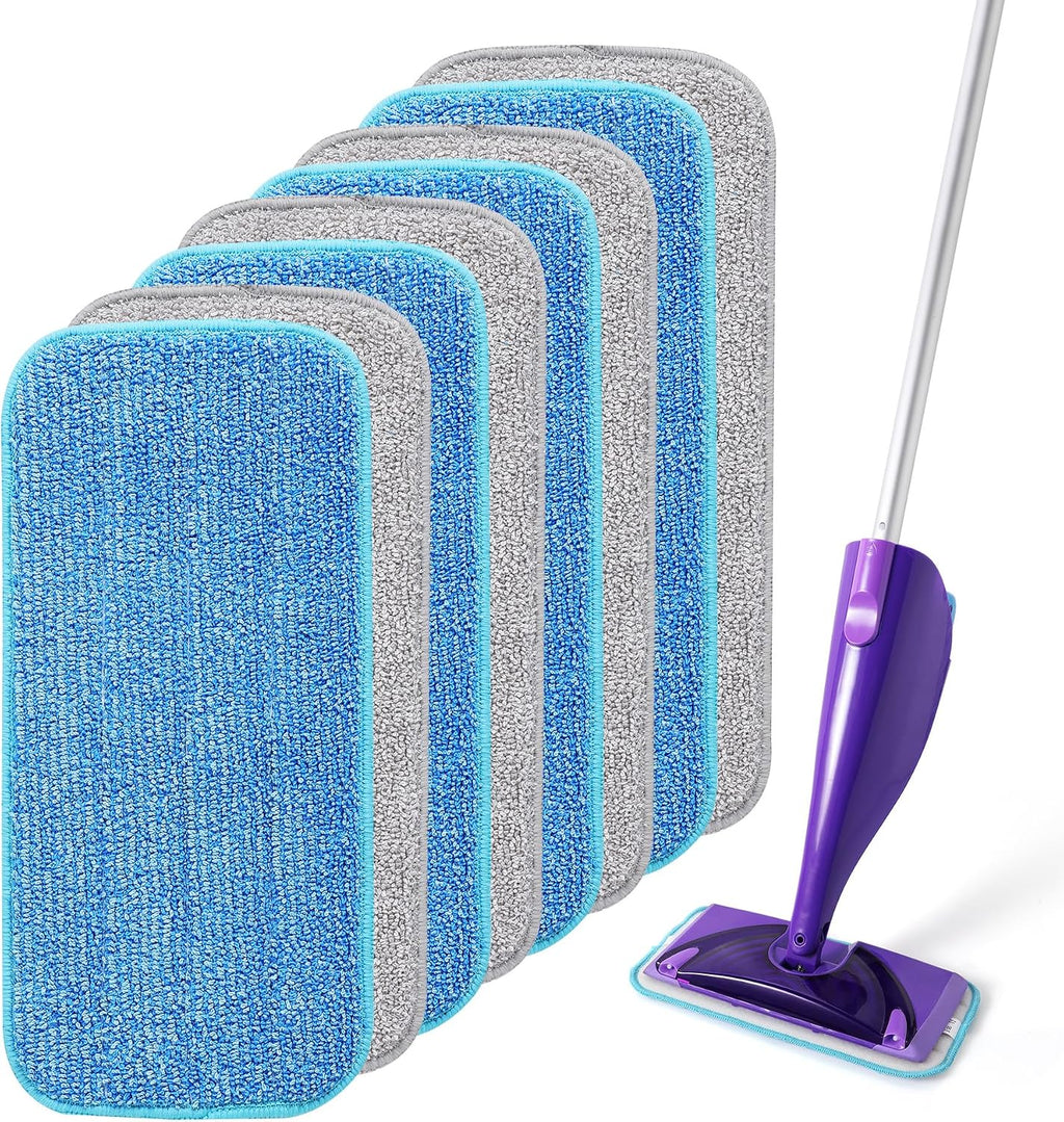 Microfiber Mop Pads Compatible with Swiffer WetJet, 8 Pack