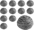 New Star Foodservice Extra Large (50 Grams) Stainless Steel Sponges Scrubbers, Set of 12