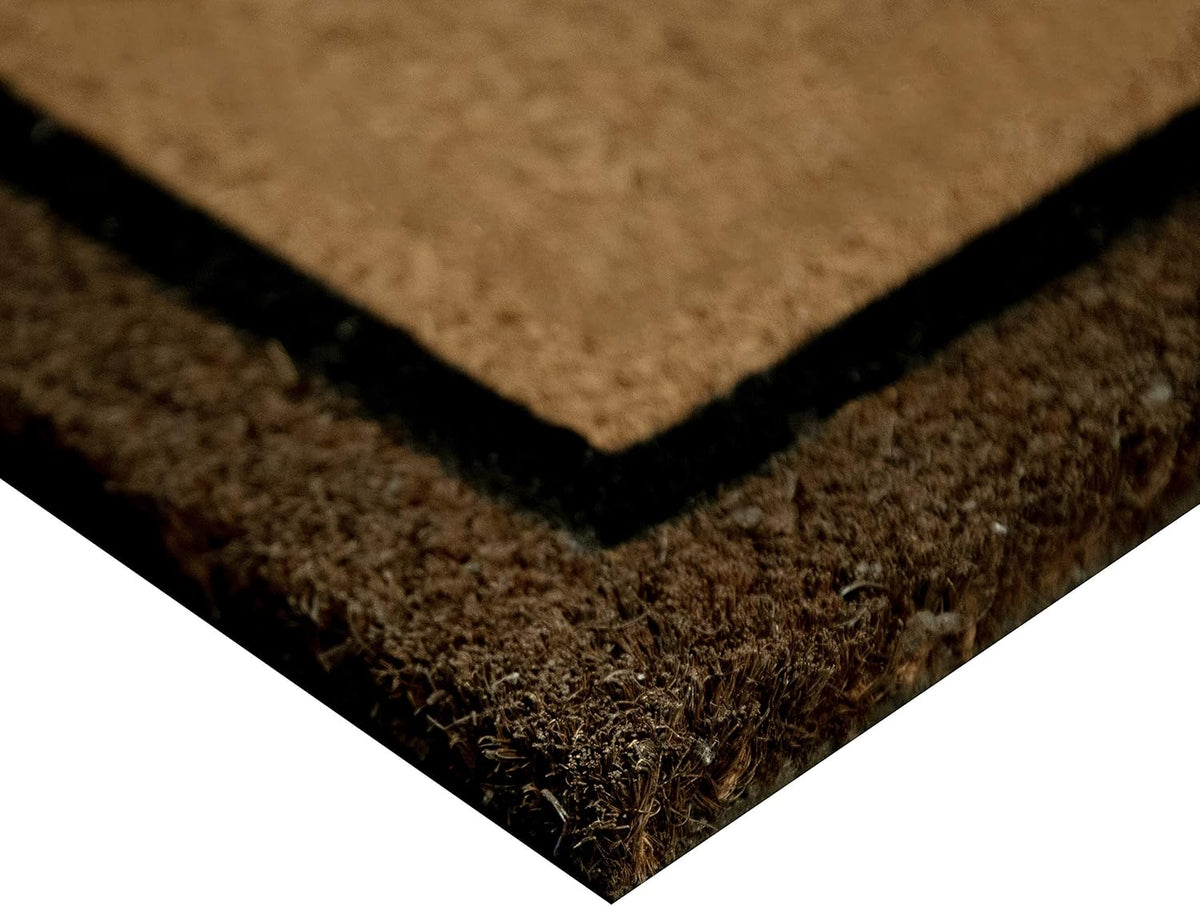 Ackland Coir Doormat | Clara Brown Welcome Flocked | 18" x 30"
