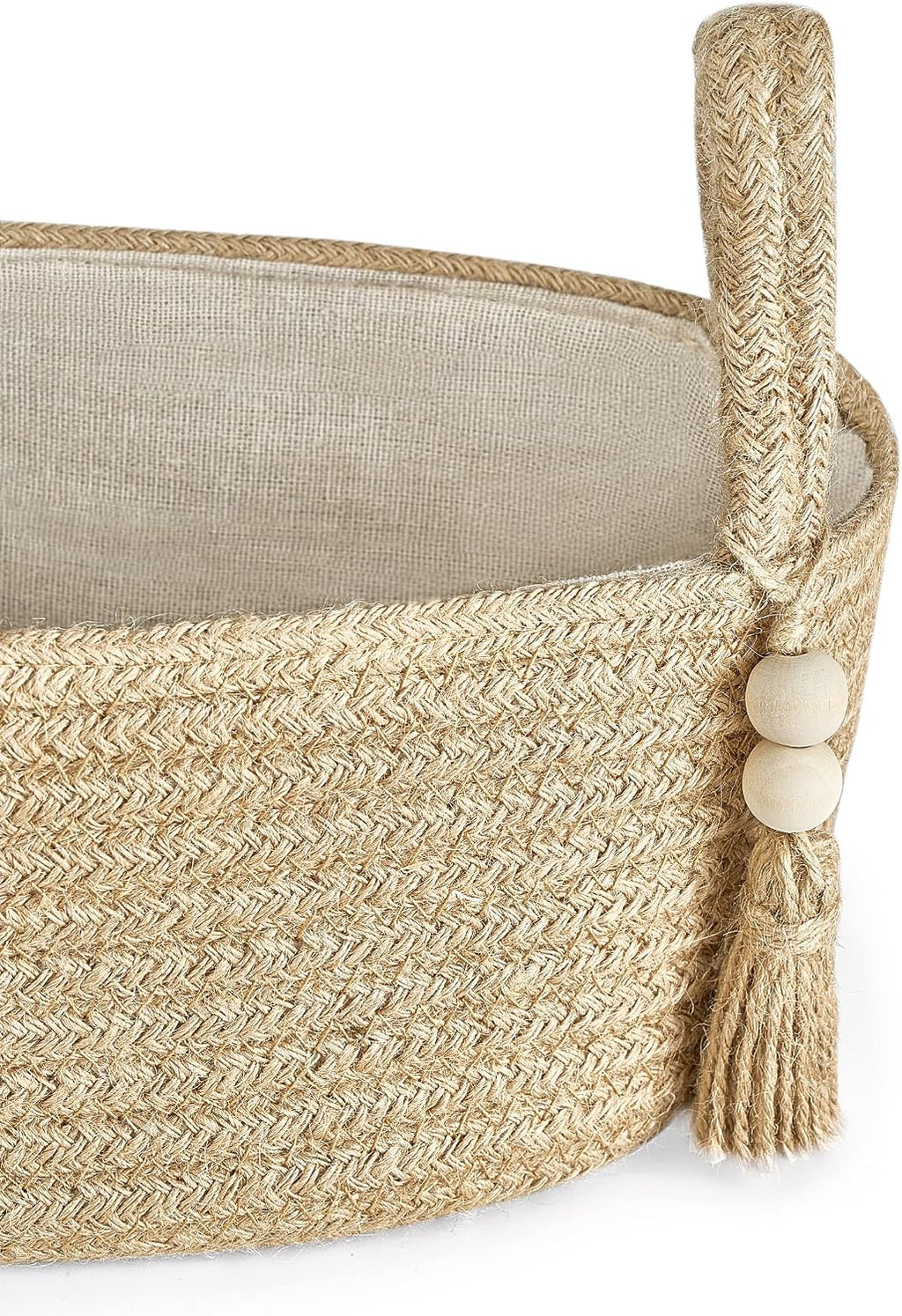 Mkono Toilet Paper Basket, Boho Bathroom Decor, Small Storage Organizer