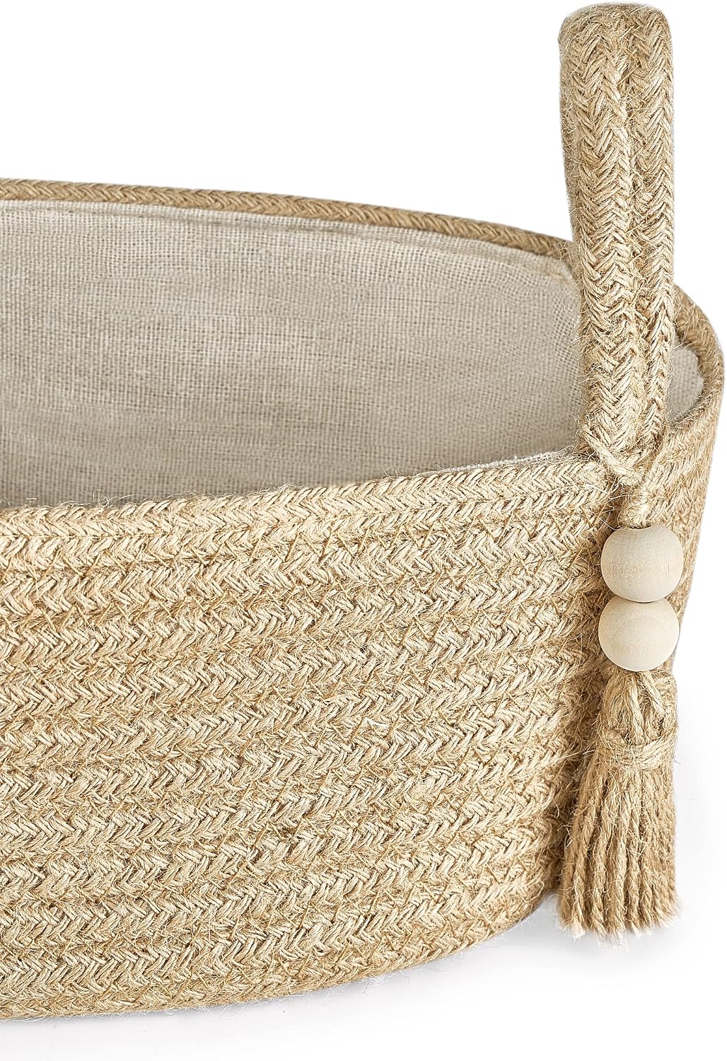 Mkono Toilet Paper Basket, Boho Bathroom Decor, Small Storage Organizer