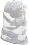 Whitmor Mesh Laundry Bag w/ID Tag White