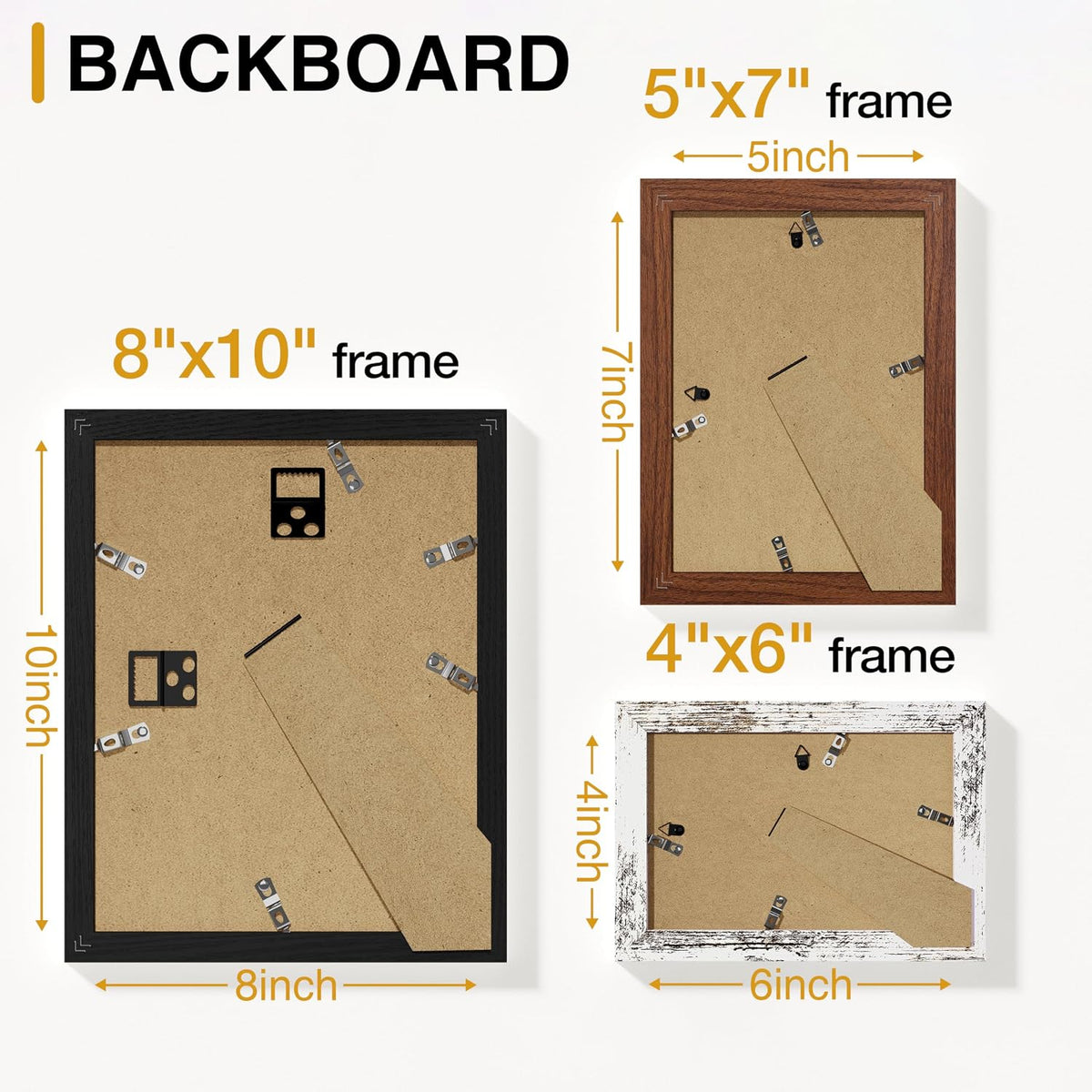 Vittanly 20 Pack Picture Frames Collage Wall Decor for Wall or Tabletop
