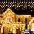 300 LED Icicle Lights,33FT Icicle Christmas Lights Warm White