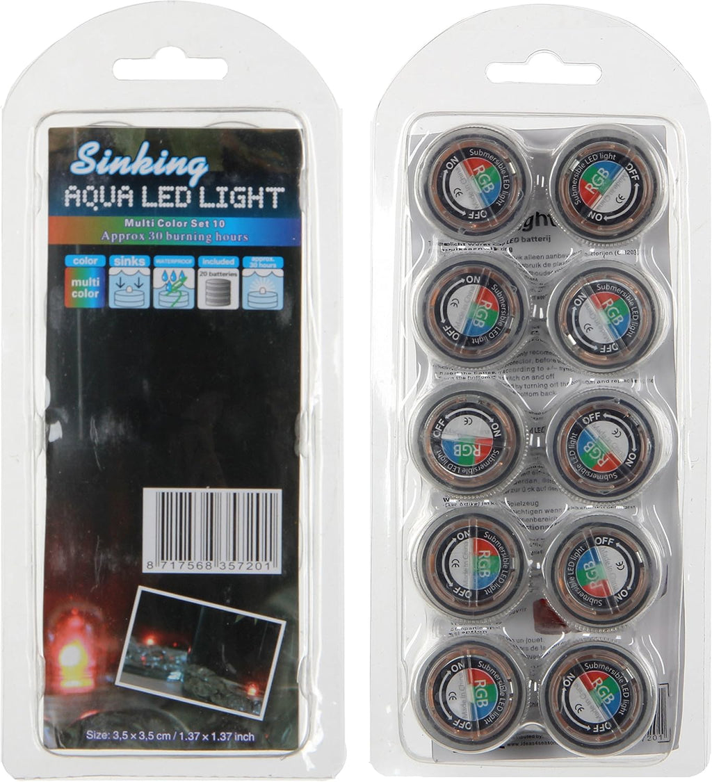 Halloween Submersible LED Lights cr2032 Battery Powered (Pack of 12) (Teal)