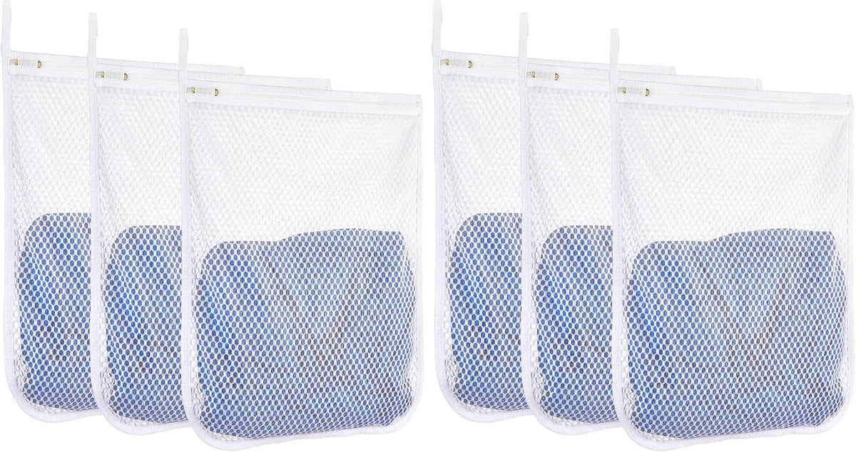 3 pcs Durable Honeycomb Mesh Laundry Bags for Delicates 12" x 15" (3 Medium) (Pack of 2)
