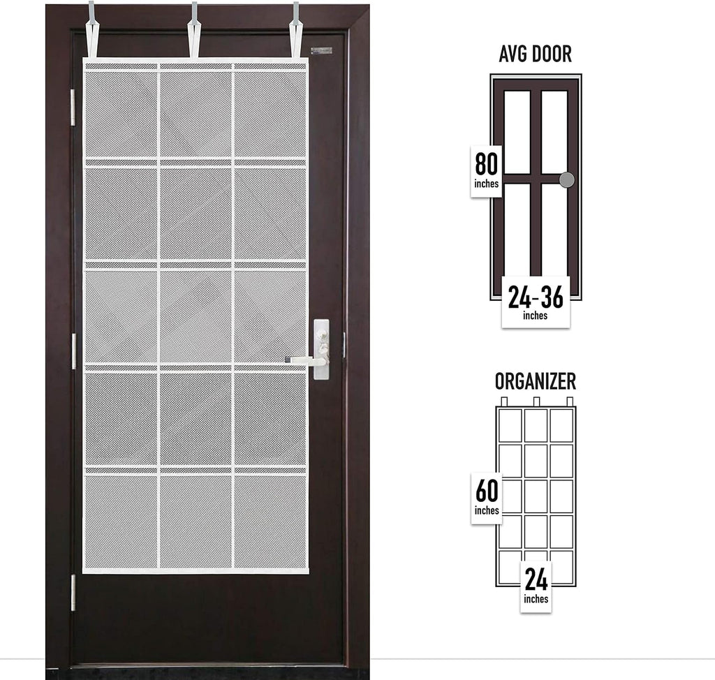 Cruise On Large Mesh Over-the-Door Hanging Organizer, 15 Pocket, 24x60 in
