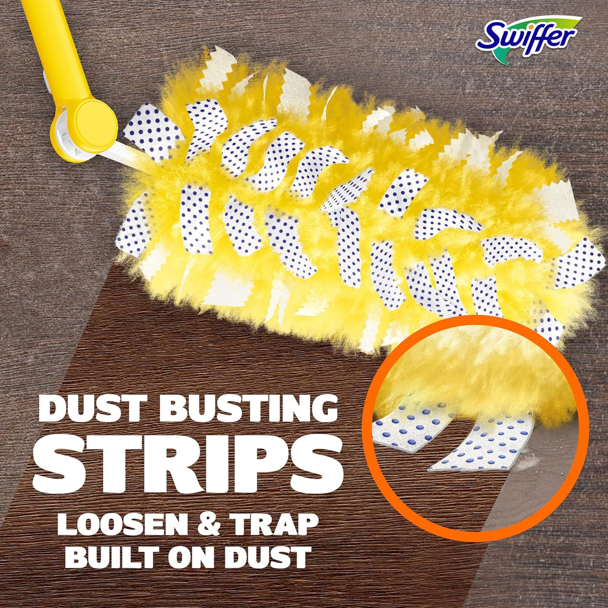 Swiffer Duster Kit with 3 ft Extendable Handle, Dusters for Cleaning, Set Includes 1 Extension Pole and 12 Heavy Duty Dusting Refills Dust Cleaner, Long Extended Wand for Ceiling Fans and Walls