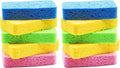 Temede Large Cellulose Sponges, Thick Absorbent Kitchen Sponges, 10-Pack