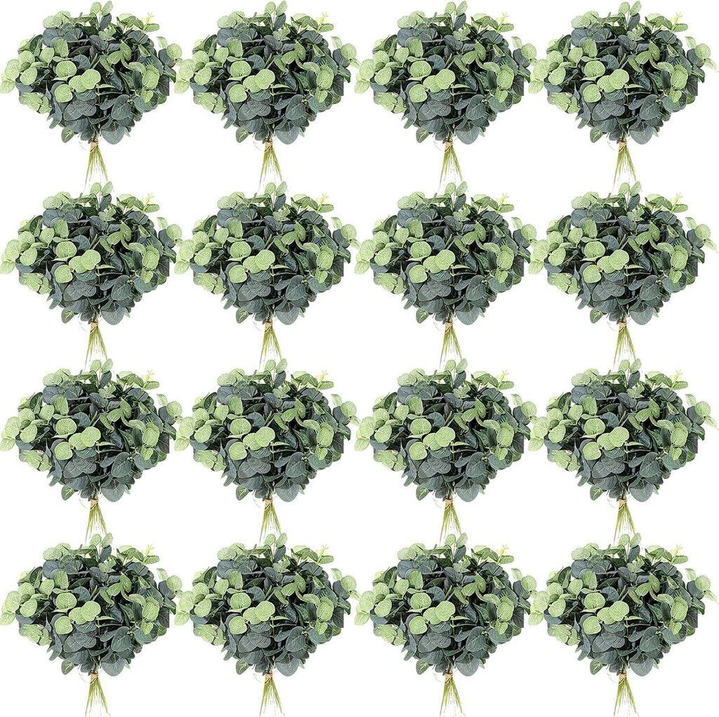 Tigeen 200 Pcs Artificial Eucalyptus Stems Tall 11.8 Inch Tall