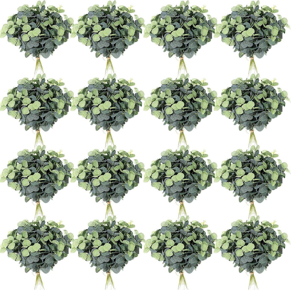 Tigeen 200 Pcs Artificial Eucalyptus Stems Tall 11.8 Inch Tall
