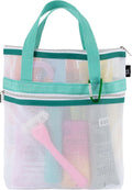 S&T INC. Mesh Shower Caddy, 10" x 10", Teal