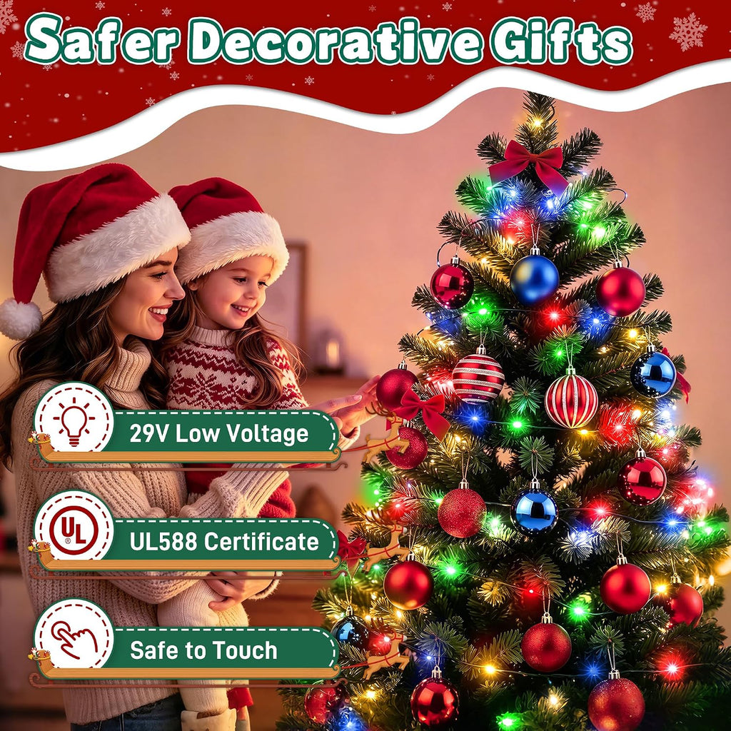 Outdoor Christmas Lights 500 LED 164FT, 13 Modes Multicolor