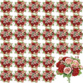 32 Pcs Peonies Artificial Flowers Bundles - Terracotta