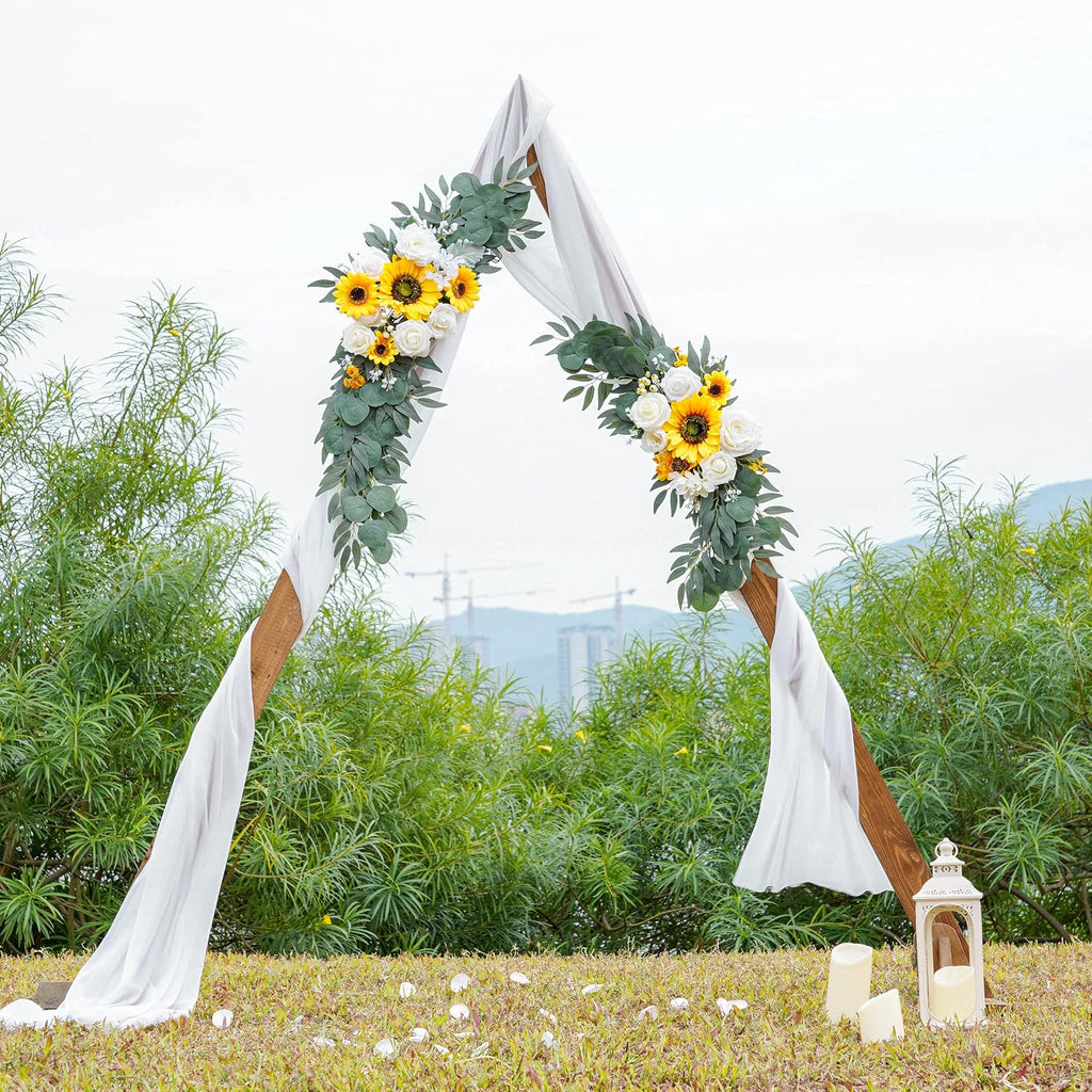 ponatia Artificial Sunflowers Wedding Arch Flowers Set of 2
