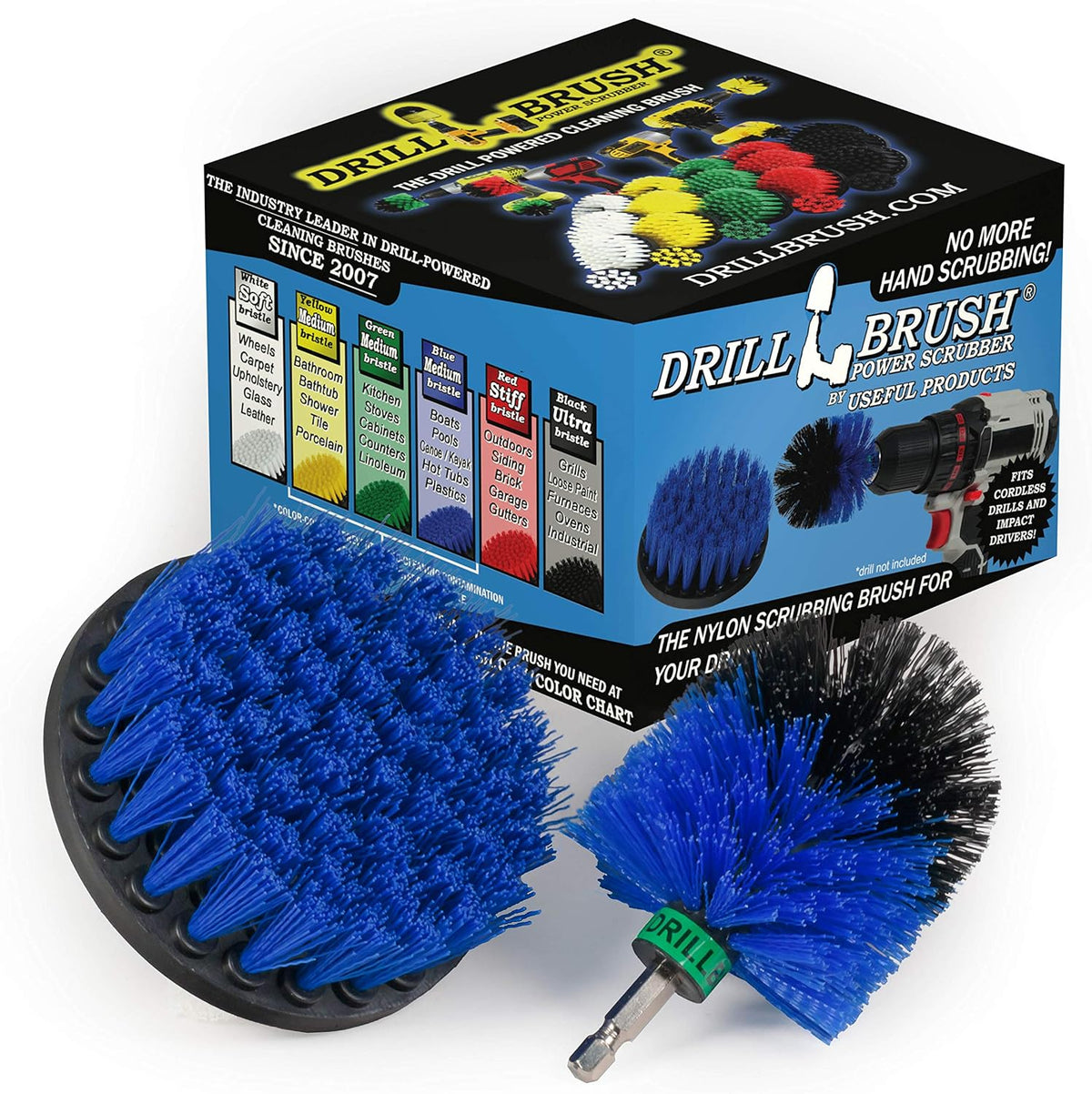 Hull Cleaner Brush Set - Fish Tank Scrubbing Set - Pool Cleaning Brush Set