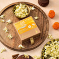 Incense Cones, Jasmine Fragrance, Pack of 30, Natural, Made with Jasmine Oil and Recycled Temple Flowers, Charcoal-Free, Toxin-Free, for Meditation and Aromatherapy