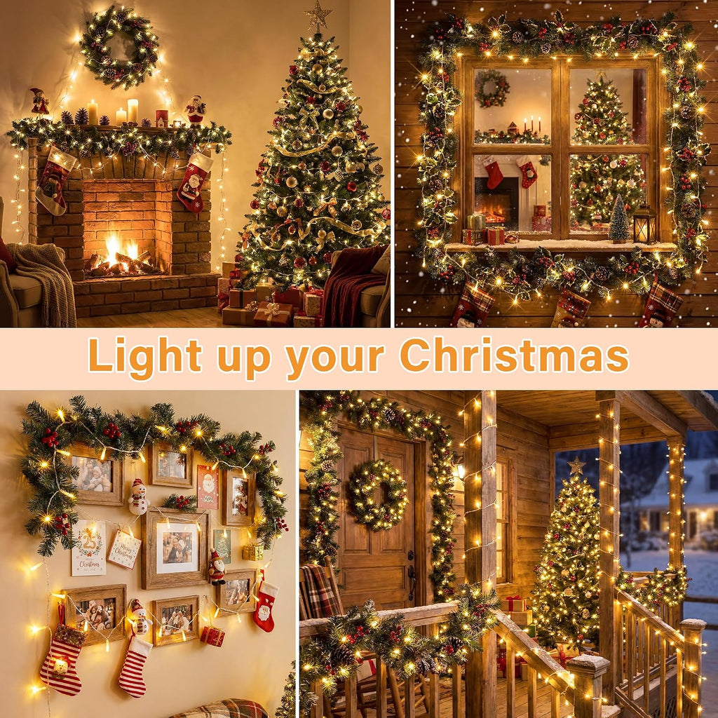 400 LED Christmas Lights, 131FT Outdoor String Lights with Remote