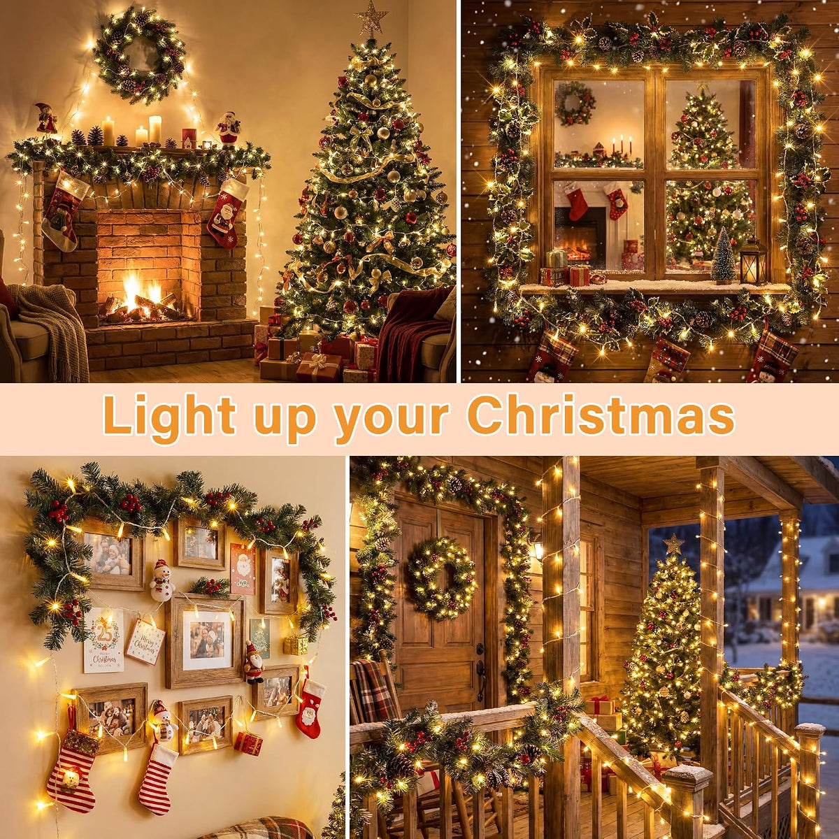 400 LED Christmas Lights, 131FT Outdoor String Lights with Remote