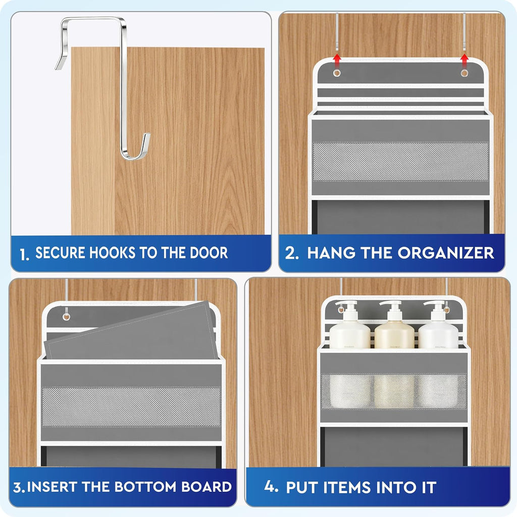 Over the Door Hanging Storage Organizer–Ideal for Nurseries Bedrooms Dorms