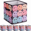 Reallnaive 6 Pcs 11 Inch Composition Fabric Book Bin Classroom Storage Cube