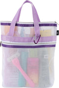 S&T INC. Mesh Shower Caddy, 10" x 10", Purple