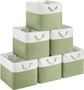 13x15x13 Inch Large Storage Bins with Cotton Rope Handles 6-Pack