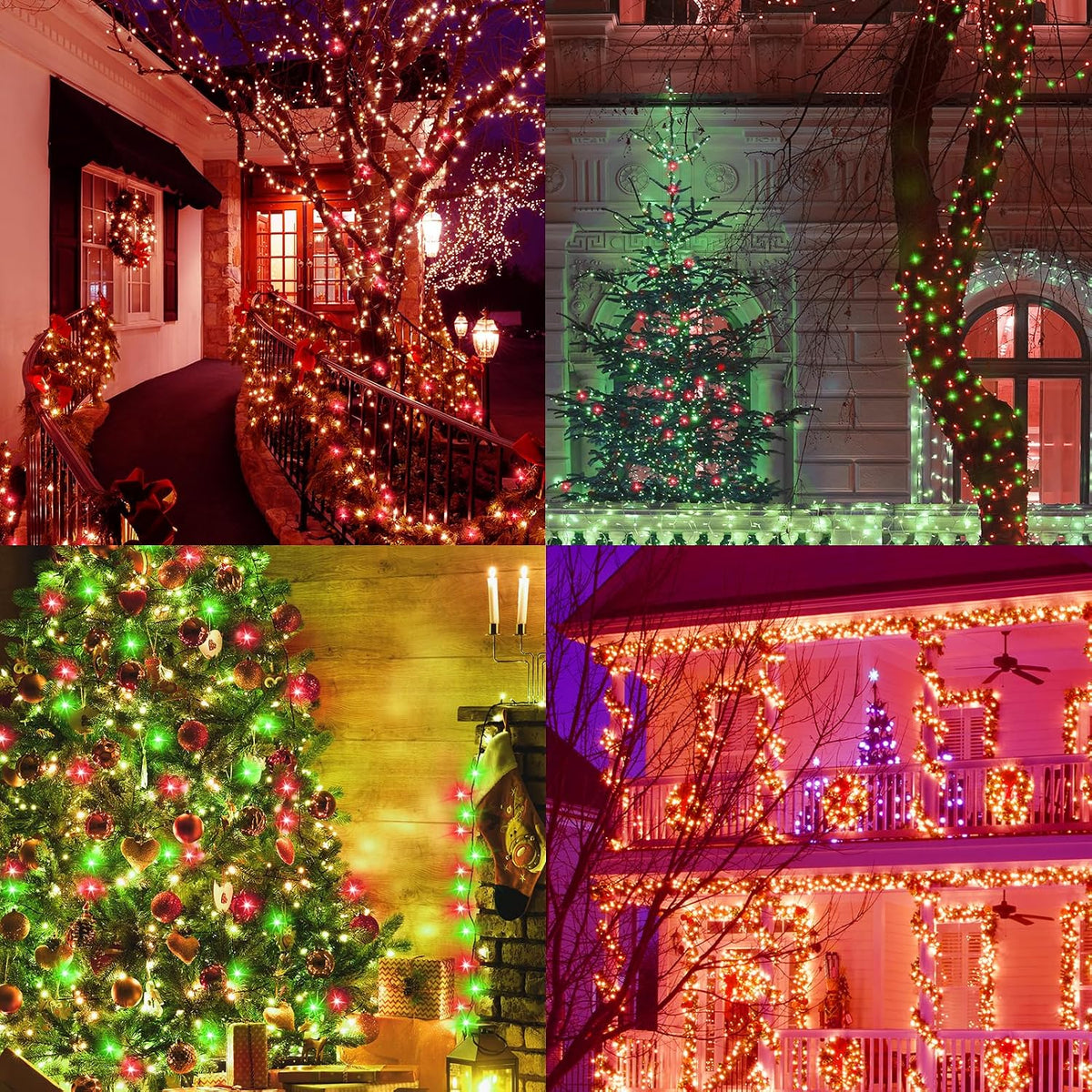 Red String Lights, Valentine Christmas Tree Decor, 300 LED