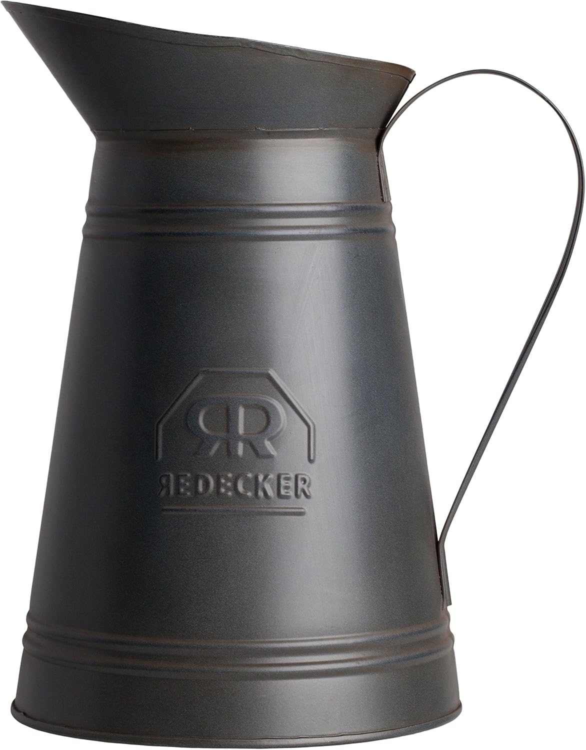 REDECKER Nylon Toilet Brush with Dark Coated Metal Holder, Oiled Thermowood Handle, Replaceable Head, Vintage Design, Made in Germany