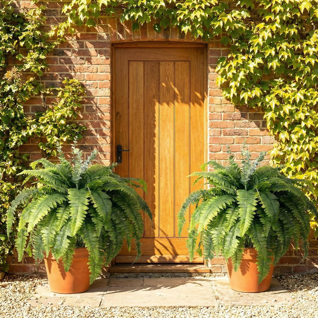 Artificial Ferns for Outdoors 2 Fake Faux Ferns for Artificial Plants Large