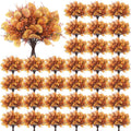 Yunsailing 100 Pcs Mixed Fall Greenery Stems Faux Eucalyptus Leaves, Yellow