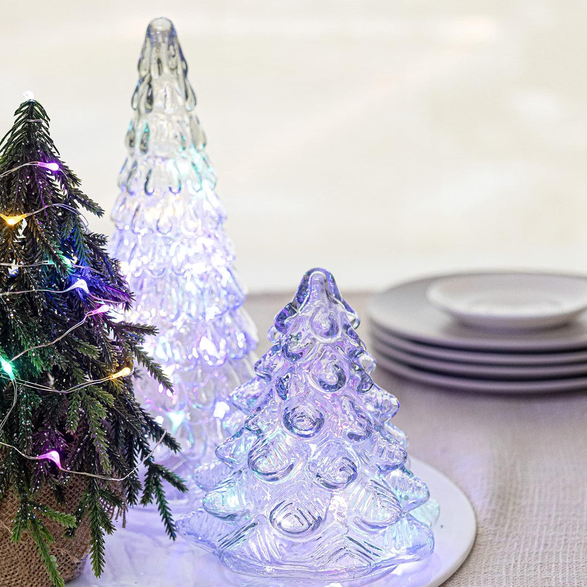 ITART Micro LED String Lights Battery Powered 8 Packs Multi Color Mini Fairy Light 20 LED Ultra Thin Silver Wire Rope Lights for Christmas Halloween Mardi Gras Wedding Parties Bedroom